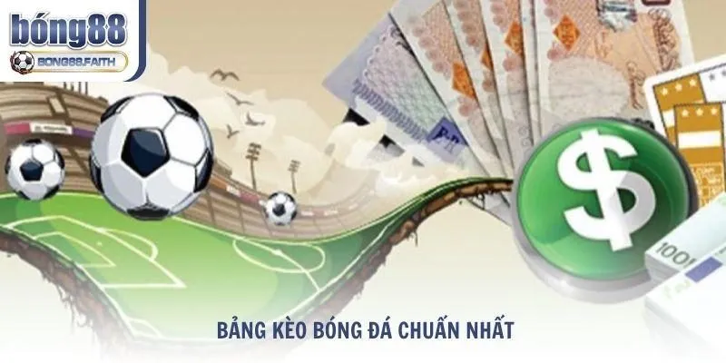 Bảng kèo bóng đá chuẩn nhất thể hiện những thông tin gì?